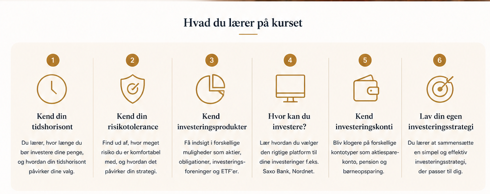 Hvad du lærer på kurset